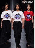 BLUE FLOWER T-SHIRT REGULAR FIT