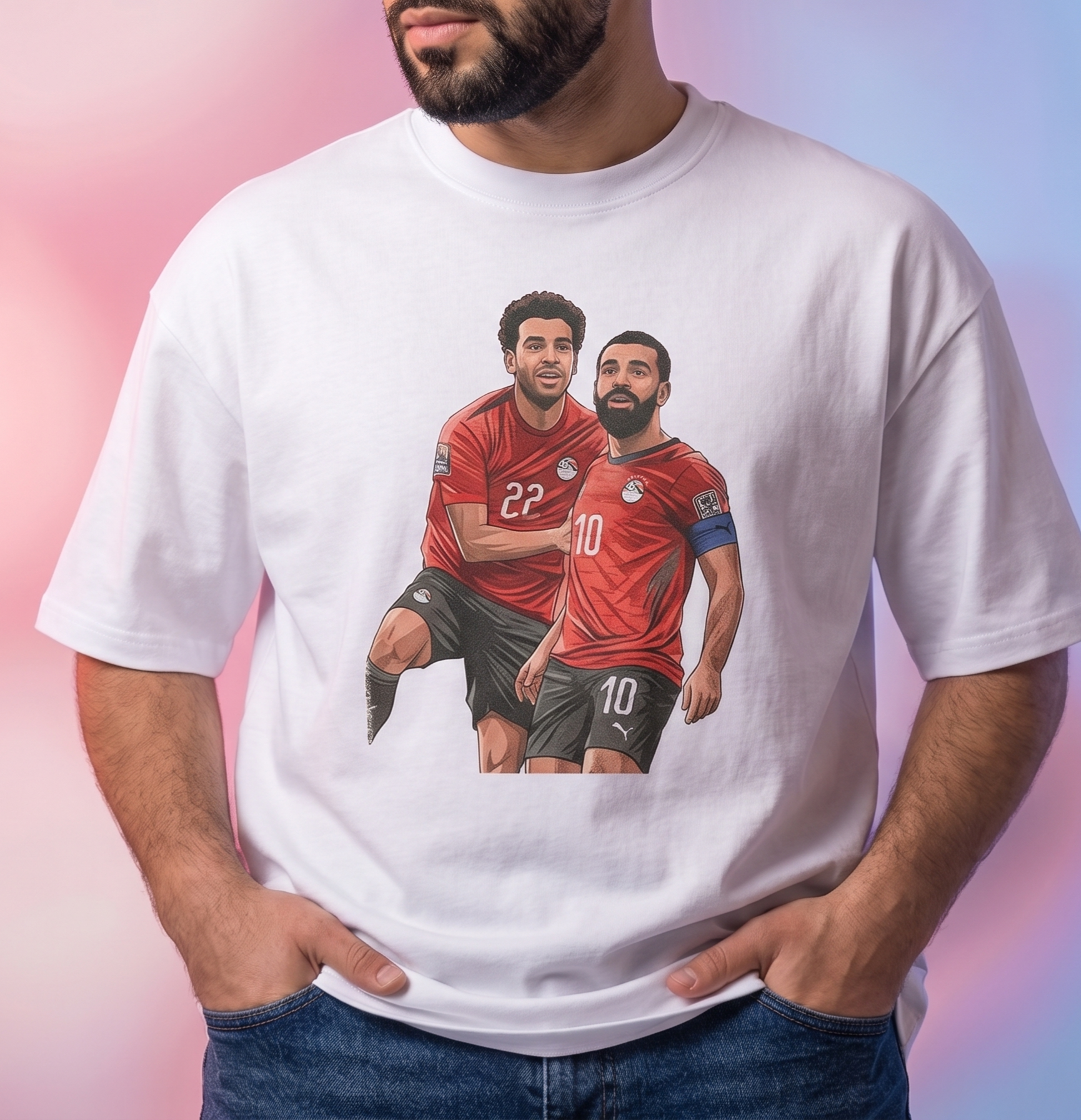SALAH & MARMOUSH WORLD CUP 2026 EGYPT FAN T-SHIRT