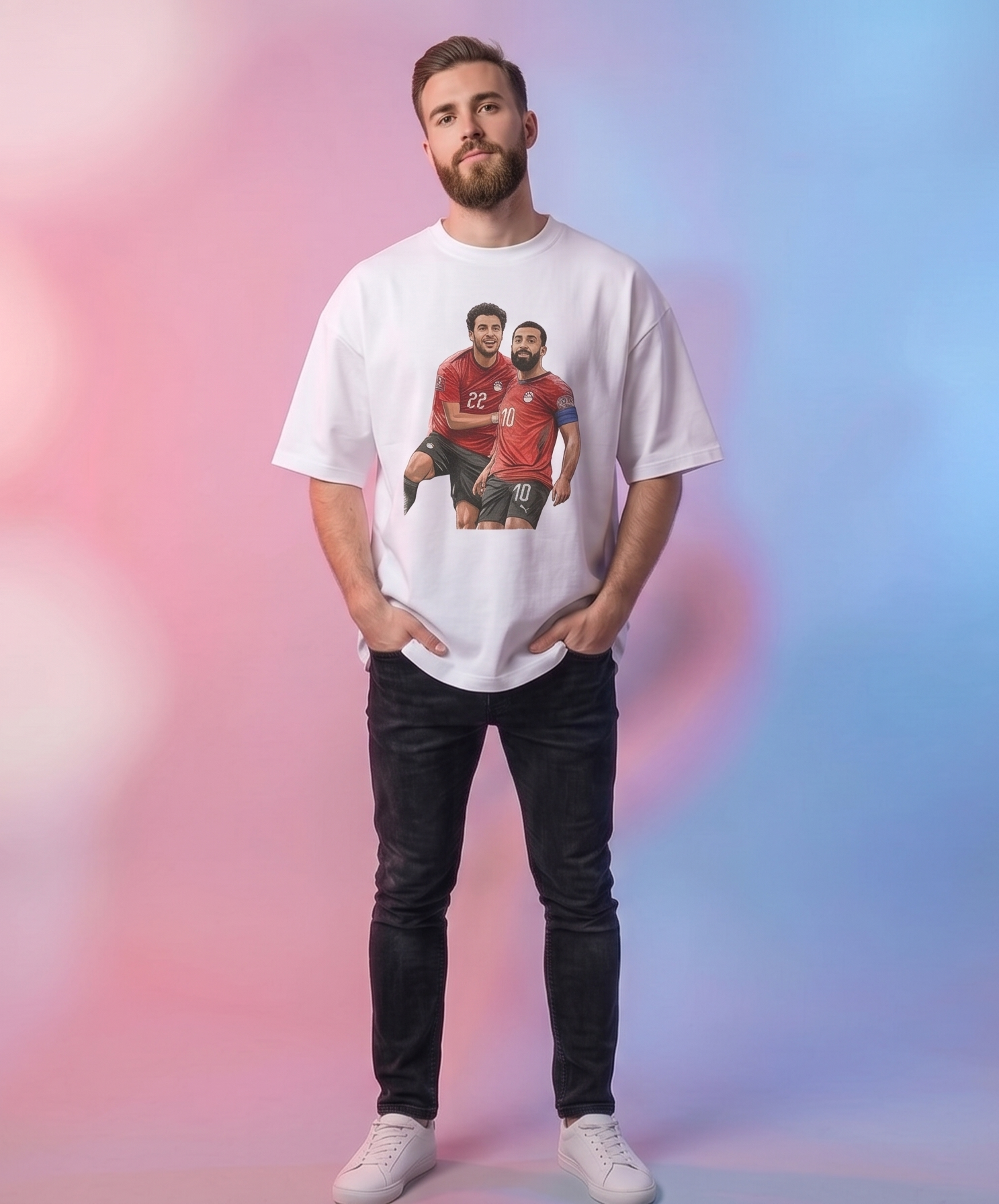 SALAH & MARMOUSH WORLD CUP 2026 EGYPT FAN T-SHIRT