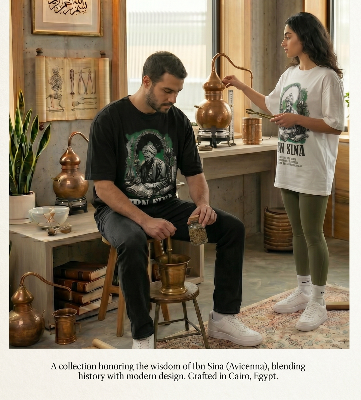 NARRATIVE ICONS- IBN SINA OVERSIZE T-SHIRT