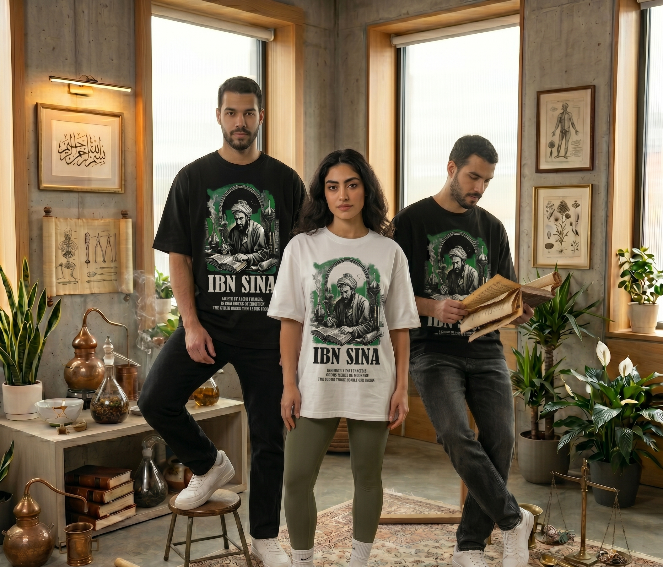 NARRATIVE ICONS- IBN SINA OVERSIZE T-SHIRT