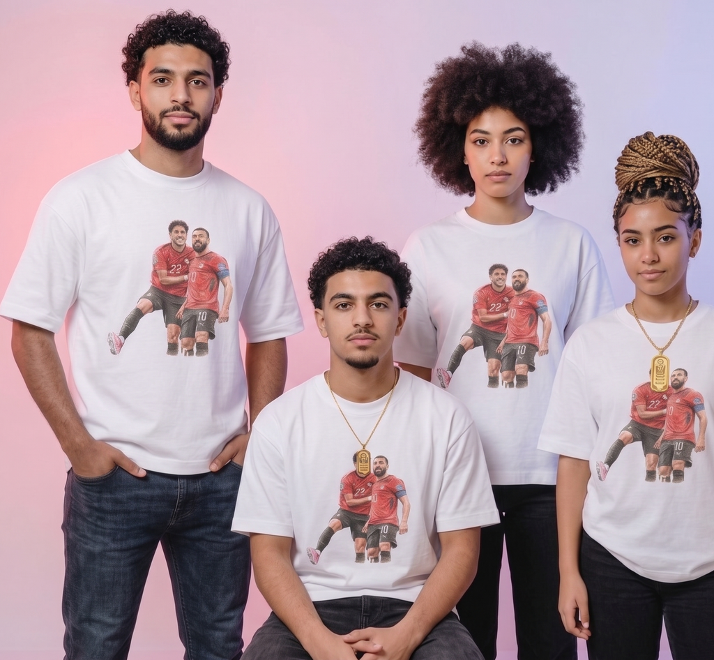 SALAH & MARMOUSH WORLD CUP 2026 EGYPT FAN T-SHIRT