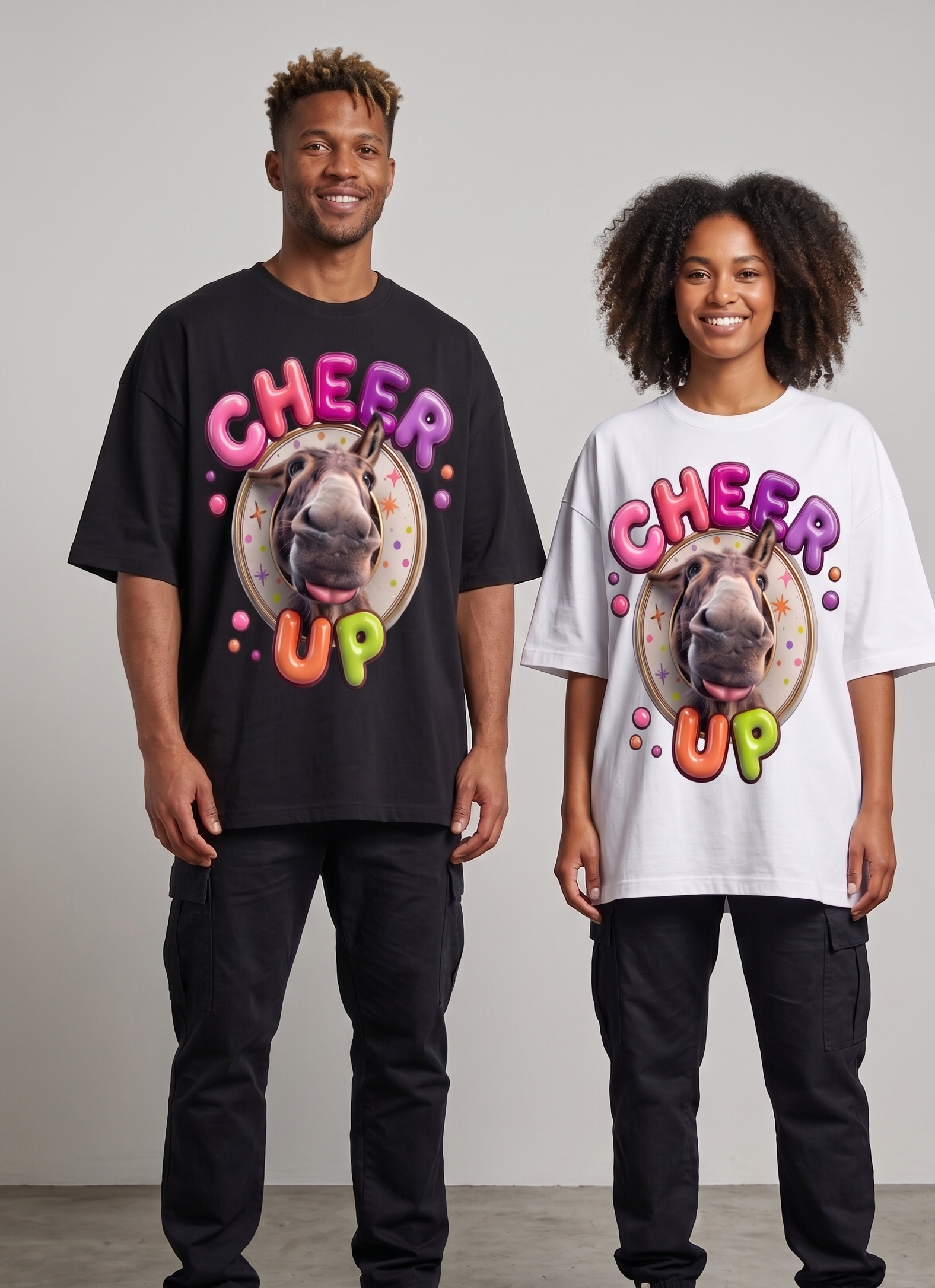 CHEER UP OVERSIZE T-SHIRT