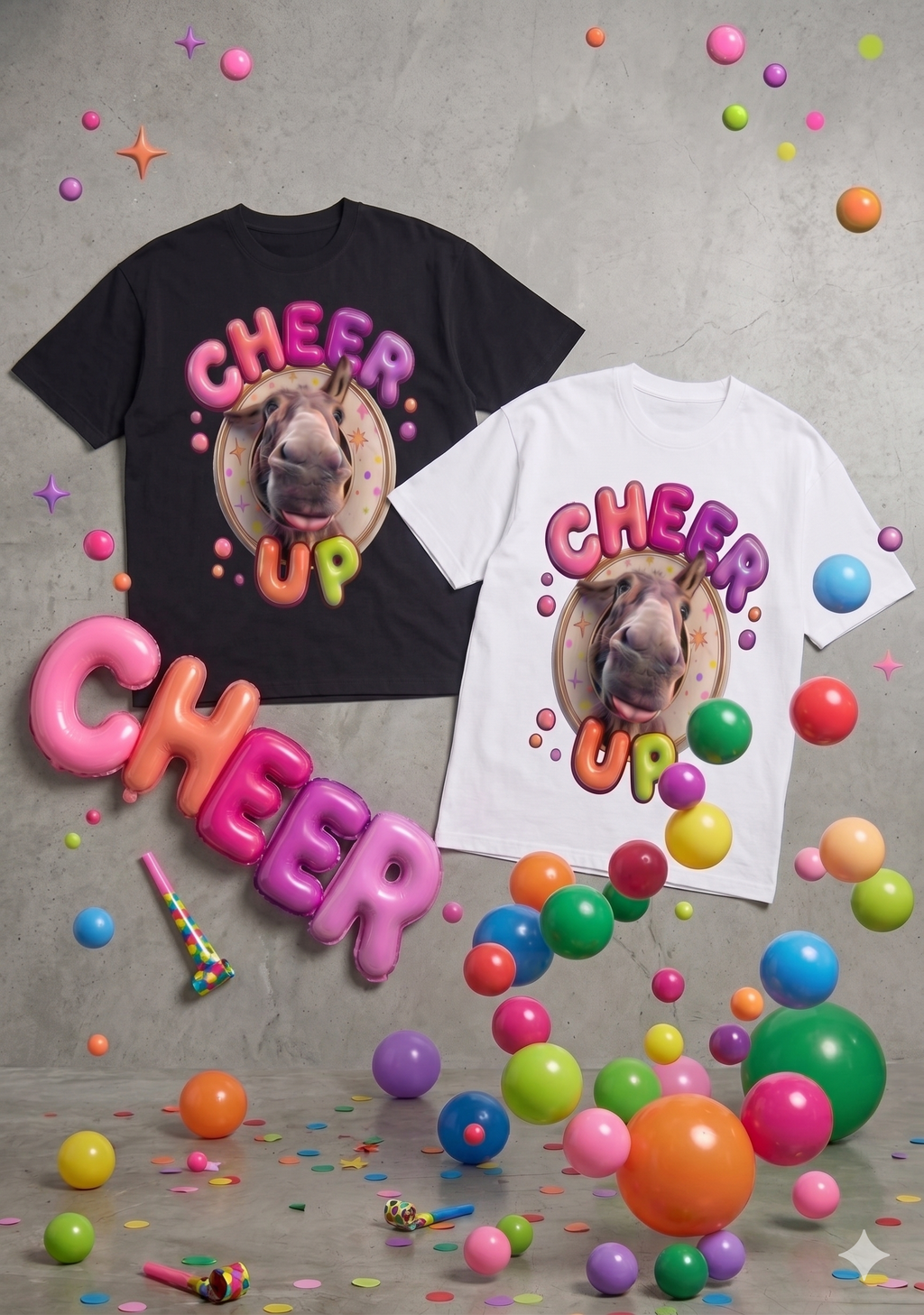 CHEER UP OVERSIZE T-SHIRT