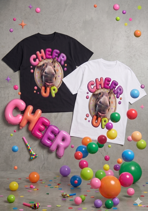 CHEER UP OVERSIZE T-SHIRT