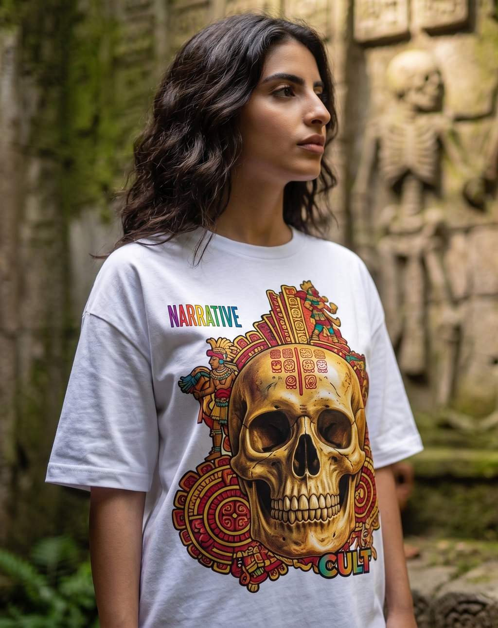 MAORI SKULL T-SHIRT OVERSIZE
