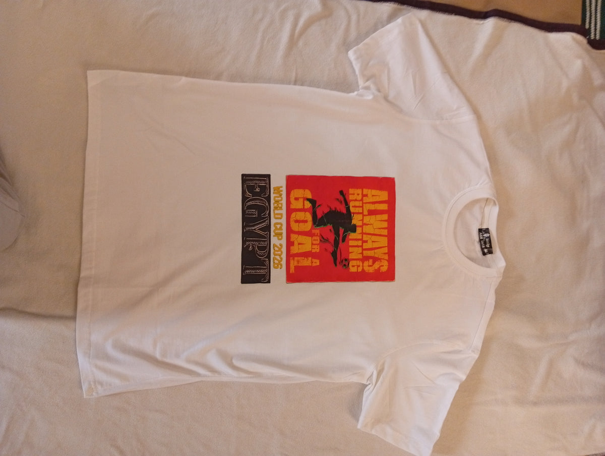 WORLD CUP GOAL T-SHIRT GLOSS FOOTBALL PRINT