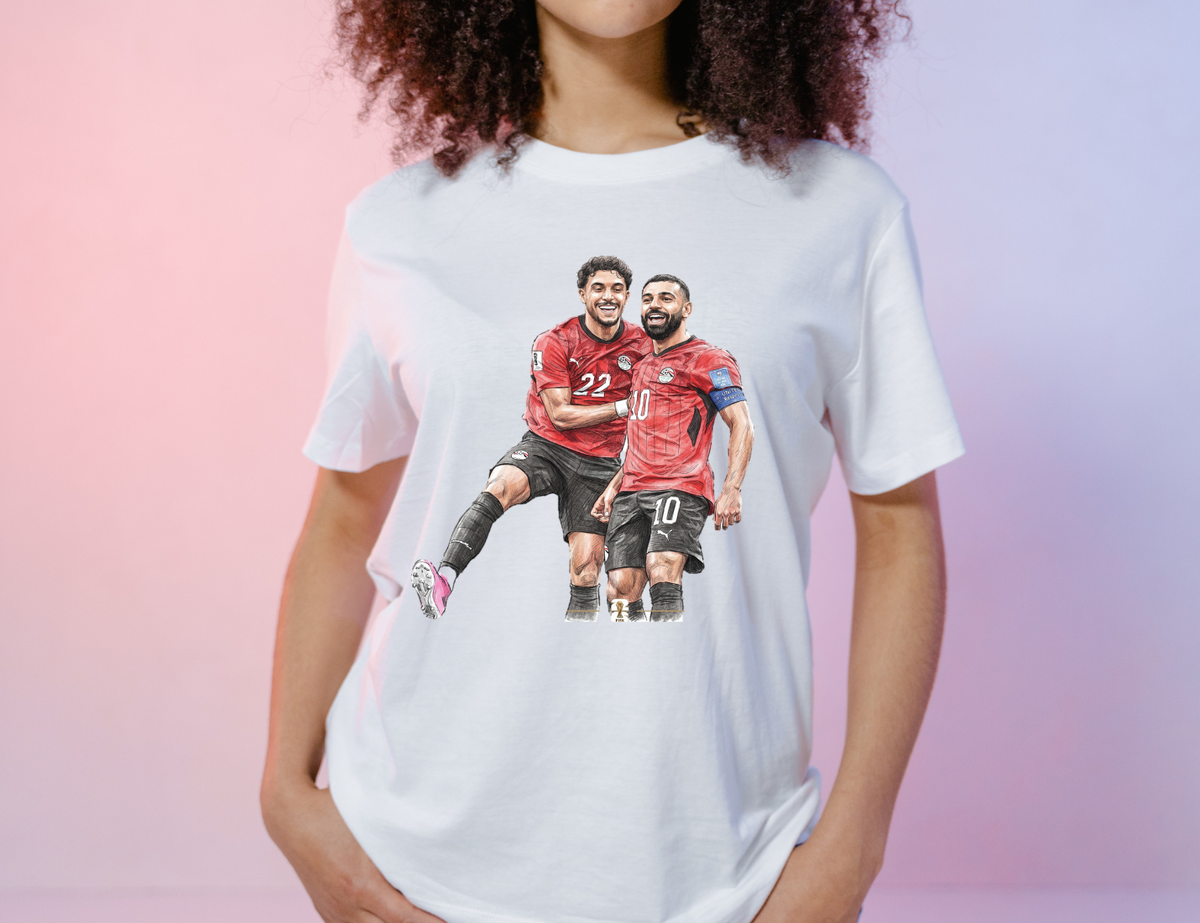SALAH & MARMOUSH WORLD CUP 2026 EGYPT FAN T-SHIRT