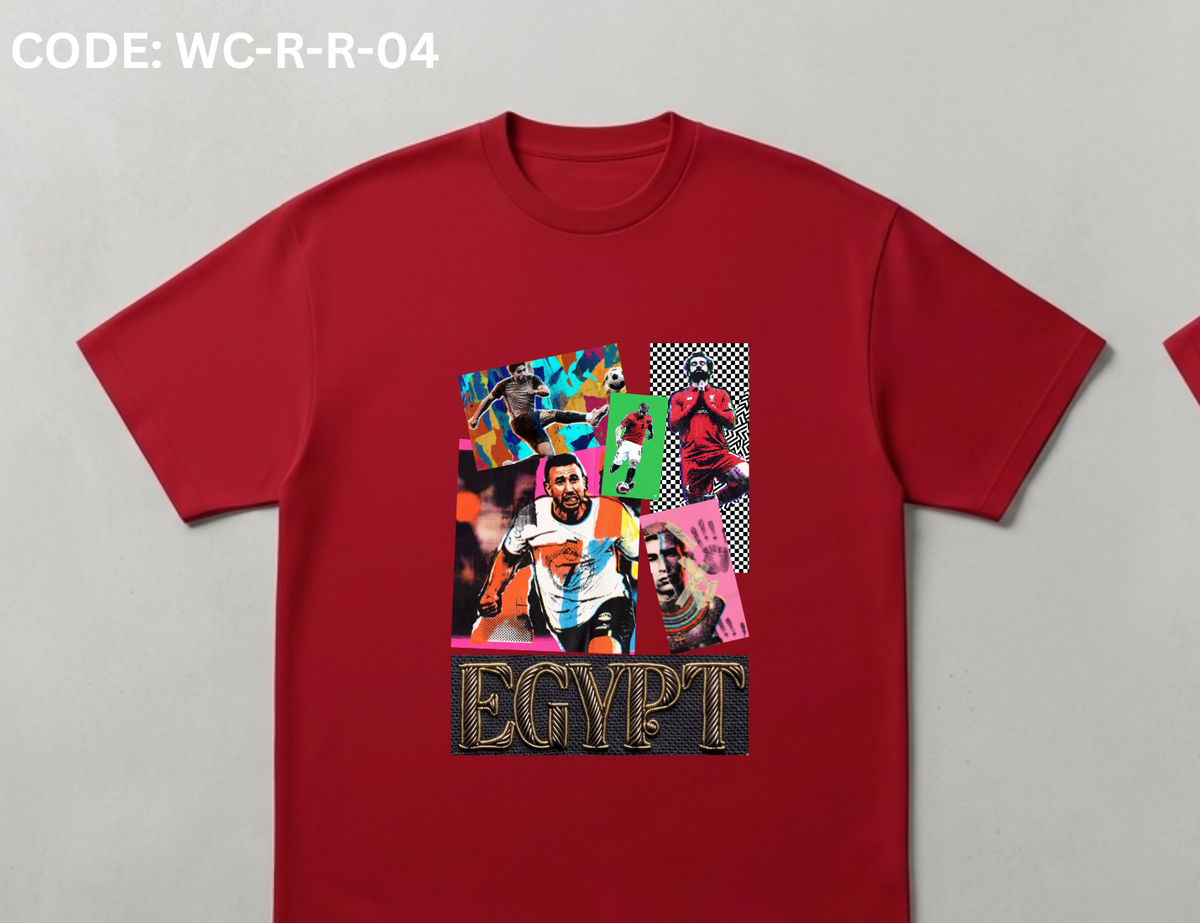 EGYPT ARTISTIC FOOTBALL WORLD CUP 2026 T-SHIRT