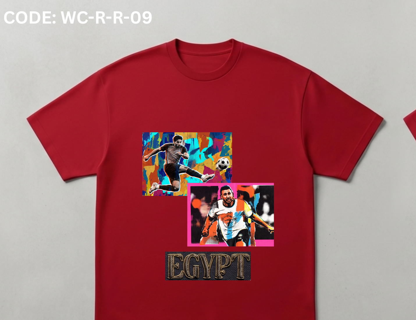 COLOURFUL graphic WORLDCUP T-shirt PLAYER