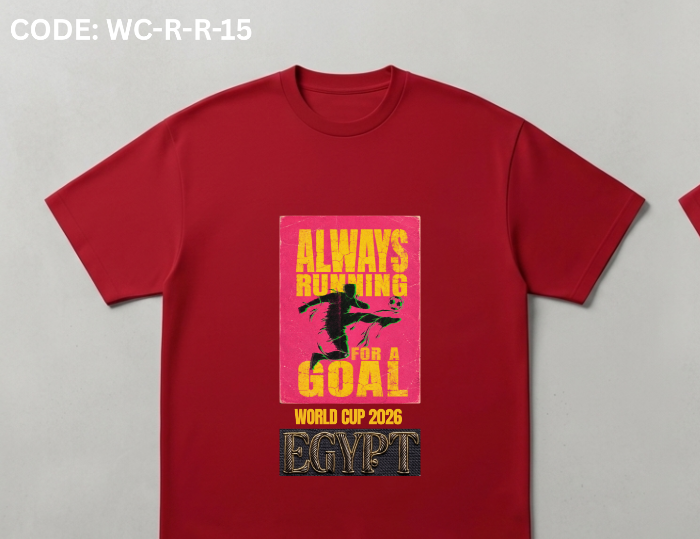 WORLD CUP GOAL T-SHIRT GLOSS FOOTBALL PRINT