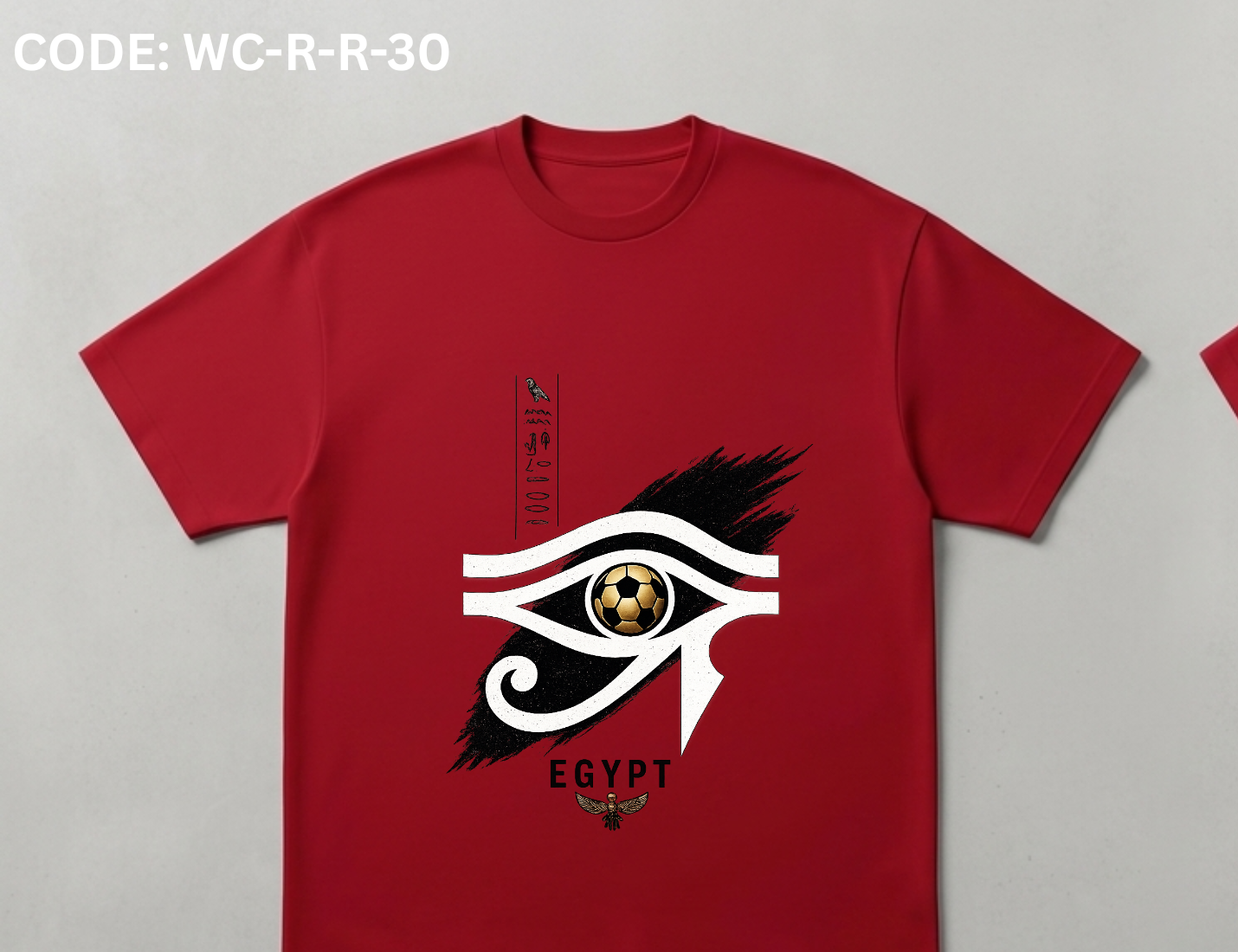 WORLD CUP 2026 EGYPT FAN TSHIRT EYE OF HORUS