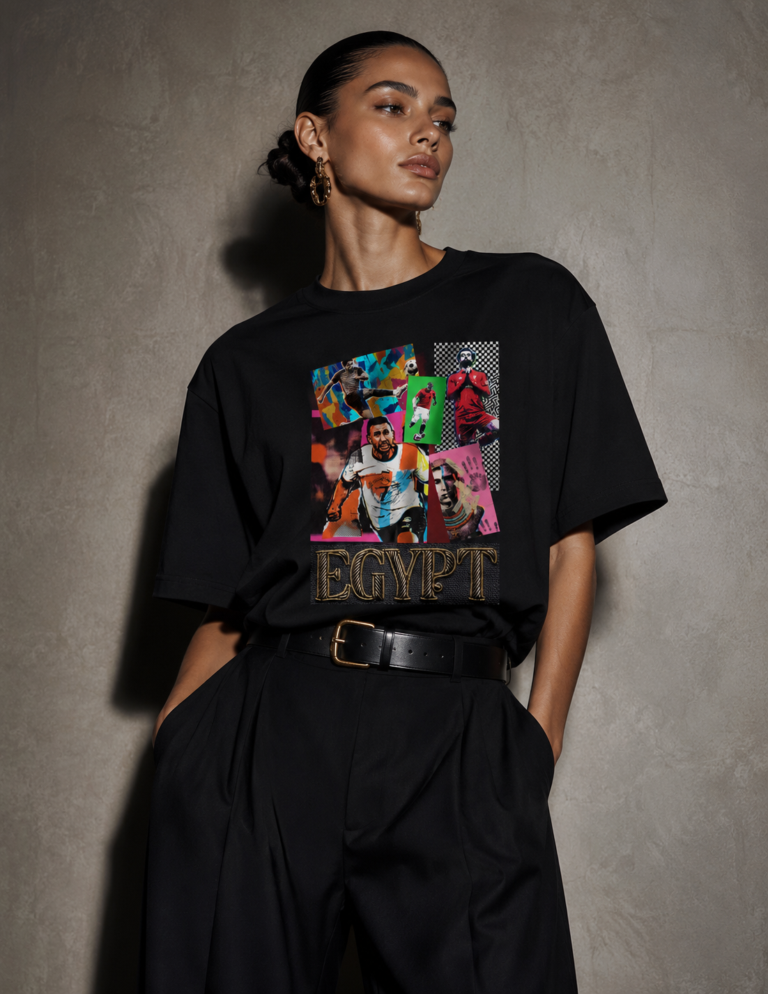 EGYPT ARTISTIC FOOTBALL WORLD CUP 2026 T-SHIRT