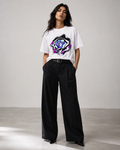 HIGH QUALITY FLOWER PRINT COTTON T-SHIRT