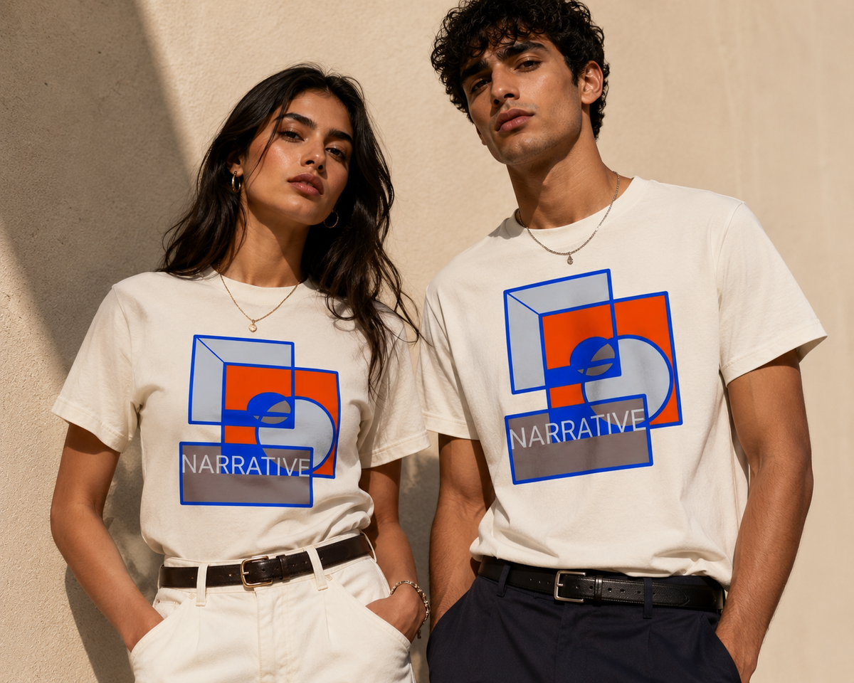 GEOMETRIC ARTWORK T-SHIRT