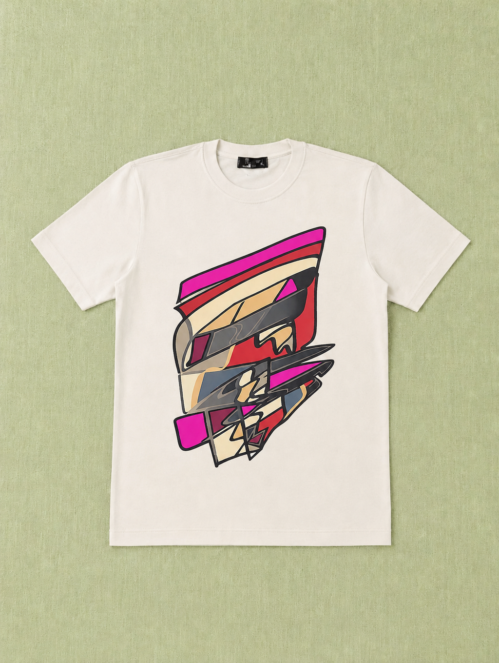 Narrative Art Pink Abstract T-shirt